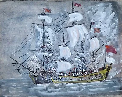 Armel De Wismes - Painting Original - Watercolour - Galleon IN Sea 4 • £328.68