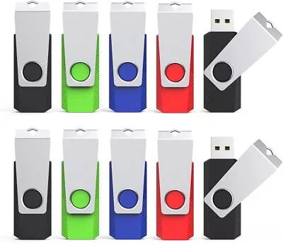 Metal Swviel USB 2.0 Flash Drives Memory Stick 5/10PCS 2GB 4GB 8GB 16GB 32G 64G  • $28.88