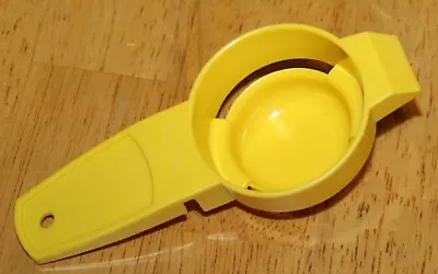 Tupperware: EGG SEPARATOR TOOL - BRIGHT YELLOW #779-9  Guc 1980s-1990s Plastic • $2.89