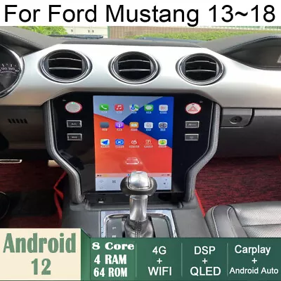 Car Android Gps Navigation Wifi 11.8  For Ford Mustang 2013~2018 Radio Carpaly • $746.68