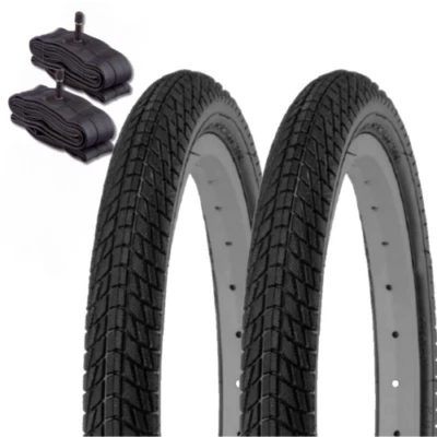 2 COPERTONI KENDA 20 X 1.95 +CAMERE VALVOLA AMERICA PNEUMATICI MTB - 11