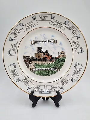 Edwardian Fine Bone China Harworth Colliery Collectors Plate Nottinghamshire  • £12.41