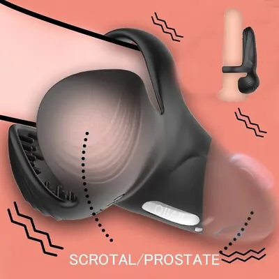 Male Prostate Massager Penis Cock Ring Vibrator G-spot Dildo Sex Toys For Men • $18.99