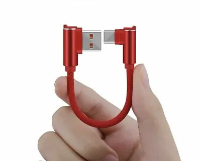12cm Short Type-C Cable Charger 90° Right Angle USB For SAMSUNG S8+S8plus S9+ • $7.69
