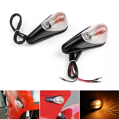 Clear Front Turn Signals Fit For Kawasaki Ninja EX 250 1988-2007 EY • $25.69