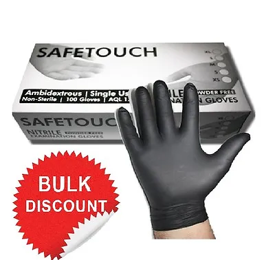£15.99 • Buy Extra Strong Black Nitrile Disposable Gloves Powder & Latex Free Tattoo Mechanic