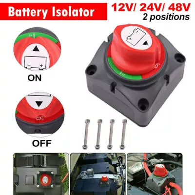 For Car SUV RV Marine Boat Battery Isolator Disconnect Rotary Switch Cut On/Off • $12.52