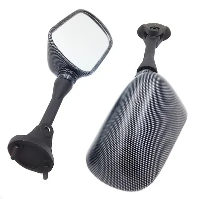 $31.07 • Buy Fit For Kawasaki Ninja 636 ZX6RR 05-08 ZX10R 04-08 Carbon OEM Replacement Mirror