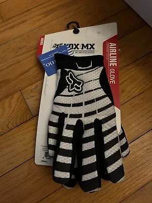 Fox Racing Motocross Mens Airline Gloves Black 03146 NWT Small • $14.99