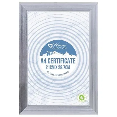 £1.99 • Buy Silver Modern Photo Picture Frame 6x4 5x7 8x6 10x8 A4 Certificate Hanging & FS