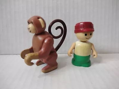 Vintage Fisher Price Little People Monkey W/ Tail & Red Hat Lot Circus Train 991 • $19.99