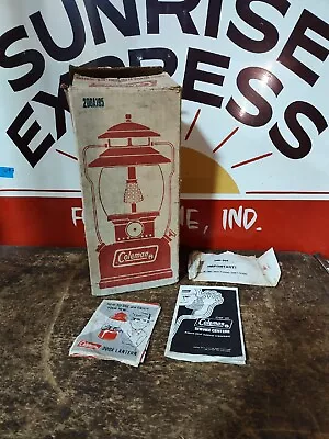 Vintage Coleman Lantern 200A195 Red Single Mantle 1968-74 Box Only Paperwork  • $49.99