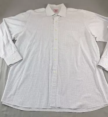 Men J.Press Long Sleeve Dress Shirt Made In USA Sz 17 1/2-35 • $18.88