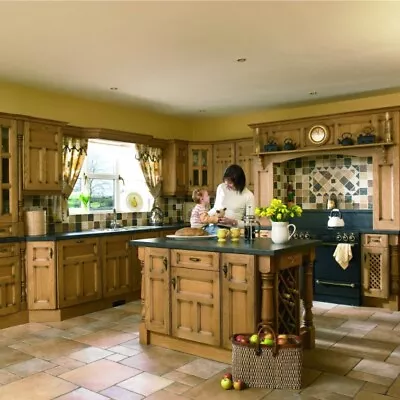 Kitchen Cabinet Base Wall Doors SOLID OAK PRINCETON FARMHOUSE SHAKER  MANY SIZES • £4