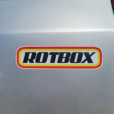 Rotbox Ratlook Retro Vinyl Sticker For Car Van Bumper Window Laptop 150x40mm • $6.17
