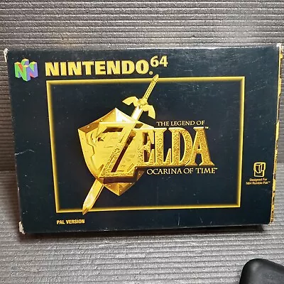 Nintendo N64 The Legend Of Zelda Ocarina Of Time PAL Boxed With Manual Complete  • £47.75