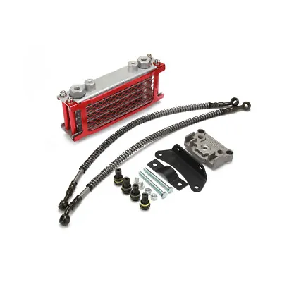 Motorcycle Engine Oil Cooler Cooling Radiator Kit For 125CC 140CC • $59.32