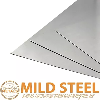 0.8mm Mild Steel Sheet Metal Plate Samples DIY & Car Repair 200 X 200mm X 5 Pack • £11.69