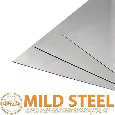 0.8mm Mild Steel Sheet Metal Plate Samples DIY & Car Repair 200 X 300mm X 2 Pack • £10.79