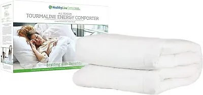 HealthyLine Energy Comforter Tourmaline Fiber Duvet Cotton 300 TC With Magnets  • $100