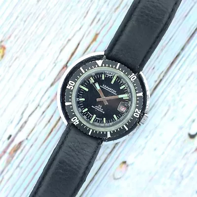 Vintage Seawatch Divers 23 Jewel Men's Manual Wind Wristwatch EB 8021N Swiss • $80