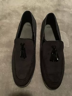 £5.99 • Buy Black Men’s Marks & Spencer Tassel Loafers Size 9