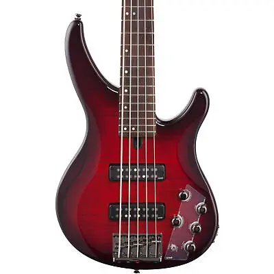 Yamaha TRBX605FM 5-String Bass Guitar Flamed Maple Dark Red Burst • $629.99
