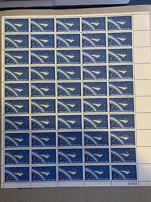 US Stamp Sheet Of 50 4c Scott #1193 1962 Project Mercury MNH • $8