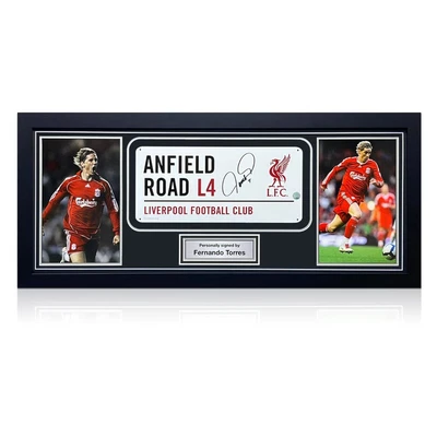 £194.99 • Buy Fernando Torres Signed Liverpool Street Sign. Framed