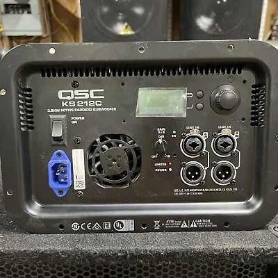 Qsc Ks212c 3600 Watts Subwoofer Amplifier  • $395