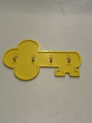 Key Holder Vintage Tupperware Gadget Wall Rack #1453 Yellow Color • $3.45