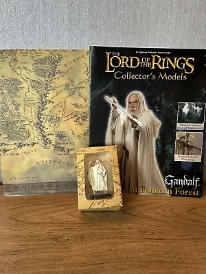 LORD OF THE RINGS COLLECTOR'S MODELS ISSUE 1 Gandalf FIGURE MAGAZINE AND MAP • £8