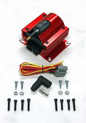 12 Volt Red Anodized E-Core External Ignition Power Coil 12v Racing • $36.67