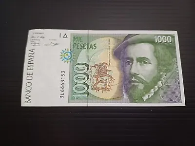 Spainish 1000 Pesetas Banknote 1992 In Extremely  Fine Condition • £12