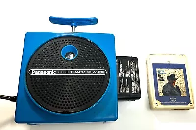 VINTAGE PANASONIC RQ-830S  Dynamite TNT BLUE 8 TRACK TAPE PLAYER With 2 8 Tracks • $160