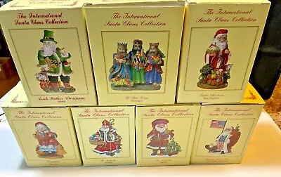 International Santa's Figures:  Multiple Figurines- United States Europe Asia • $8.95