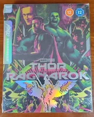 THOR RAGNAROK 4K MONDO STEELBOOK MARVEL STUDIOS ULTRA HD Including BLU-RAY • £29.99