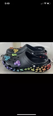 CROCS Classic Disney Mickey Mouse Rainbow Pride Celebration Clog Men’s 12 • $50