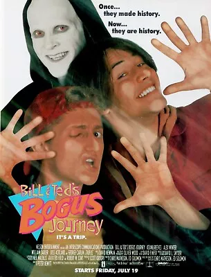 Same Day Shipping BILL AND TED'S Bogus Journey W/Death Borderless 11x17 Poster • $13.99