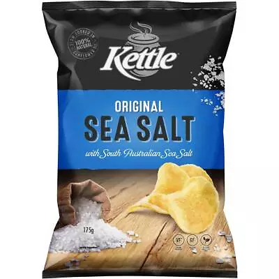 Kettle Original Sea Salt Potato Chips Pack 175g • $16