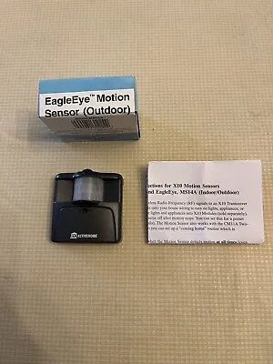 $9.50 • Buy X-10 Automated Home Eagle Eye Motion Sensor Outdoor Model MS14A New In Box