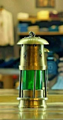 Antique Oil Lamp Brass Anchor Lantern Maritime Boat Light Vintage Nautical Lamp • $45.07