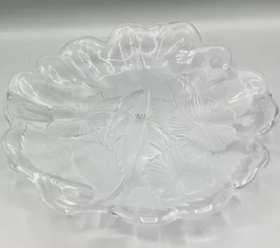 Vintage Mikasa Crystal Platter - 12.5”- Garden Fantasy Collection - Petal Edges • $16