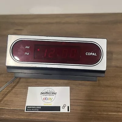 Vintage Copal LG-710 Digital Alarm Clock 12-Hour Faux Wood Grain Works Great • $17.99