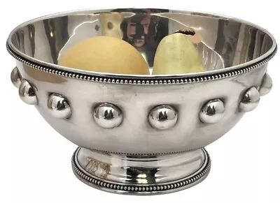 Shreve & Co. Sterling Silver Bowl In Mid-Century Modern Style • $1400