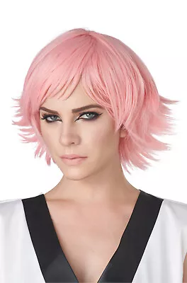 Feathered Anime Cosplay Adult Wig (Rose Pink) • $7.89