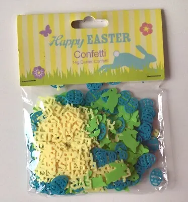 Happy Easter Table Confetti  - Bunny Egg Happy Easter Party Decorations 14g NEW • £2.50