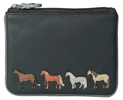 Premium Leather Horse Coin Purse By Mala Leather With Gift Dustbag 4224 • £13.95