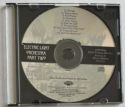 Electric Light Orchestra Part Two- CD  ELO’s Greatest Hits Live With Orchestra • $1.95