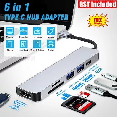 6in1/8in1/3in1 USB-C Type C HDMI USB 3.0 HUB Adapter For MacBook Pro IPad • $20.01